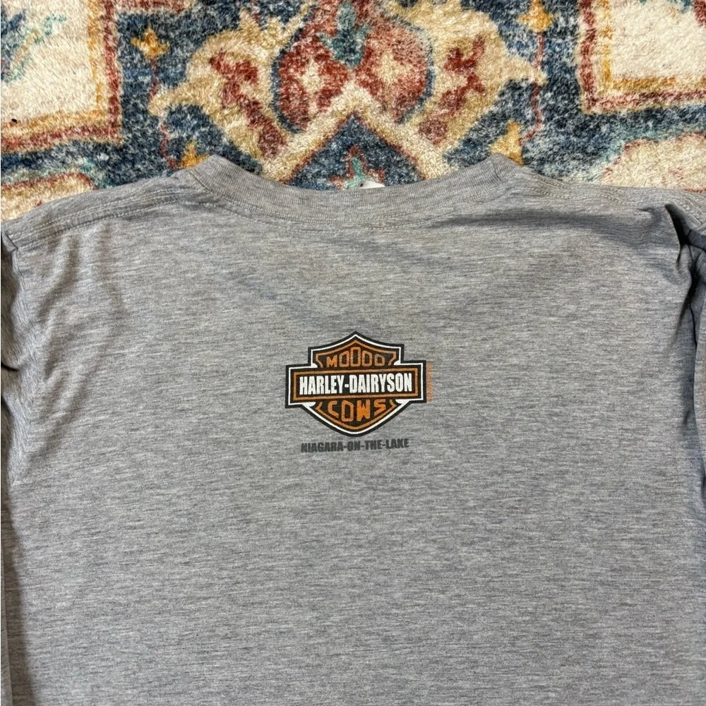 Harley Davidson Cows Biker Long Sleeve T-shirt Small - Picture 5 of 7